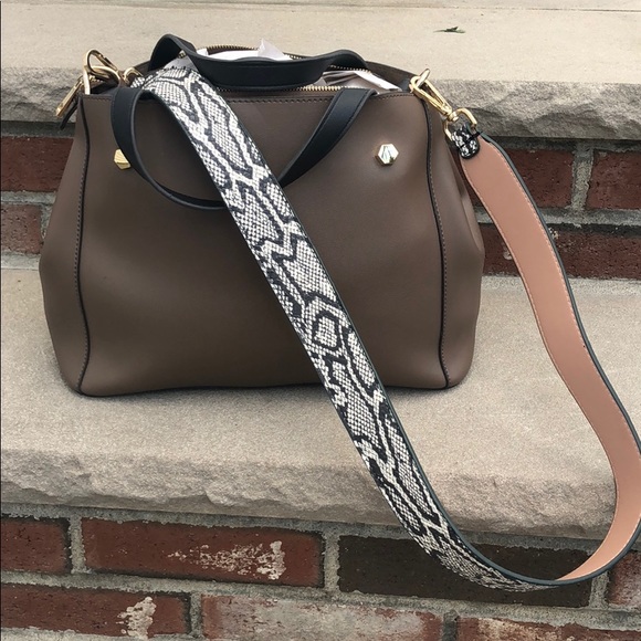 Free People Handbags - Free People tote bag with snake skin strap